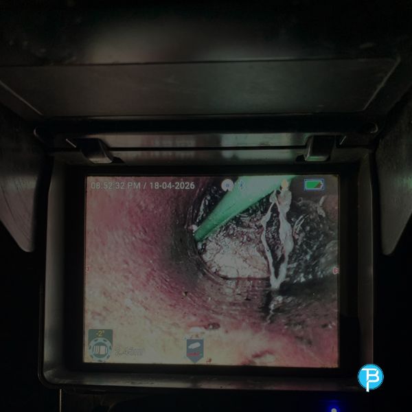 Blocked drain high-pressure jetting